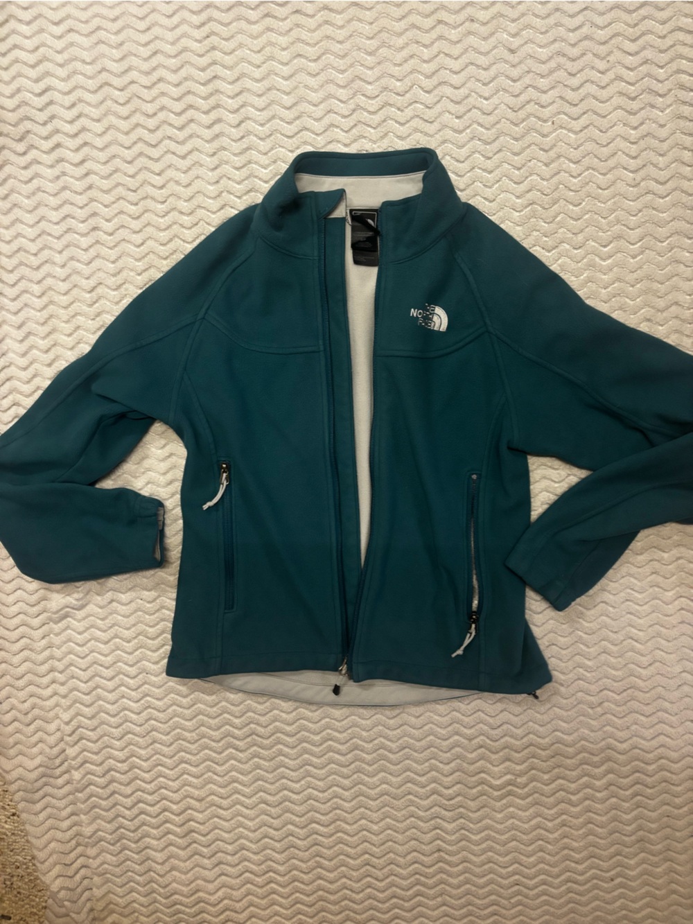 The North Face Women's Teal Full-Zip Utility Fleece Jacket